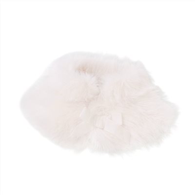 白富美蓬鬆皮草披肩