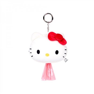 HELLO KITTY x ARUMARU POOP BAG KEY RING | 凱蒂貓吊飾拾便袋  白