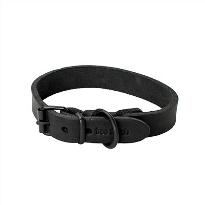 FREE STITCH / Oiled Leather Braided Collar 黑色皮格項圈