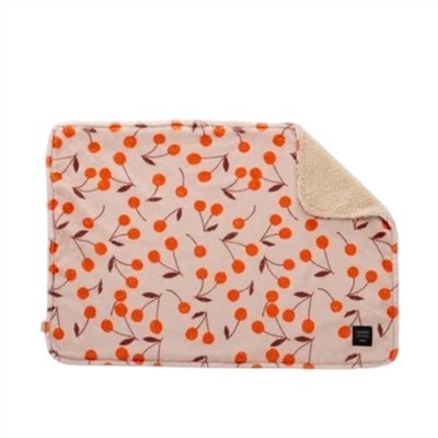 Little Cherry Double Sided Blanket ｜櫻桃雙面毛毯 橘櫻桃